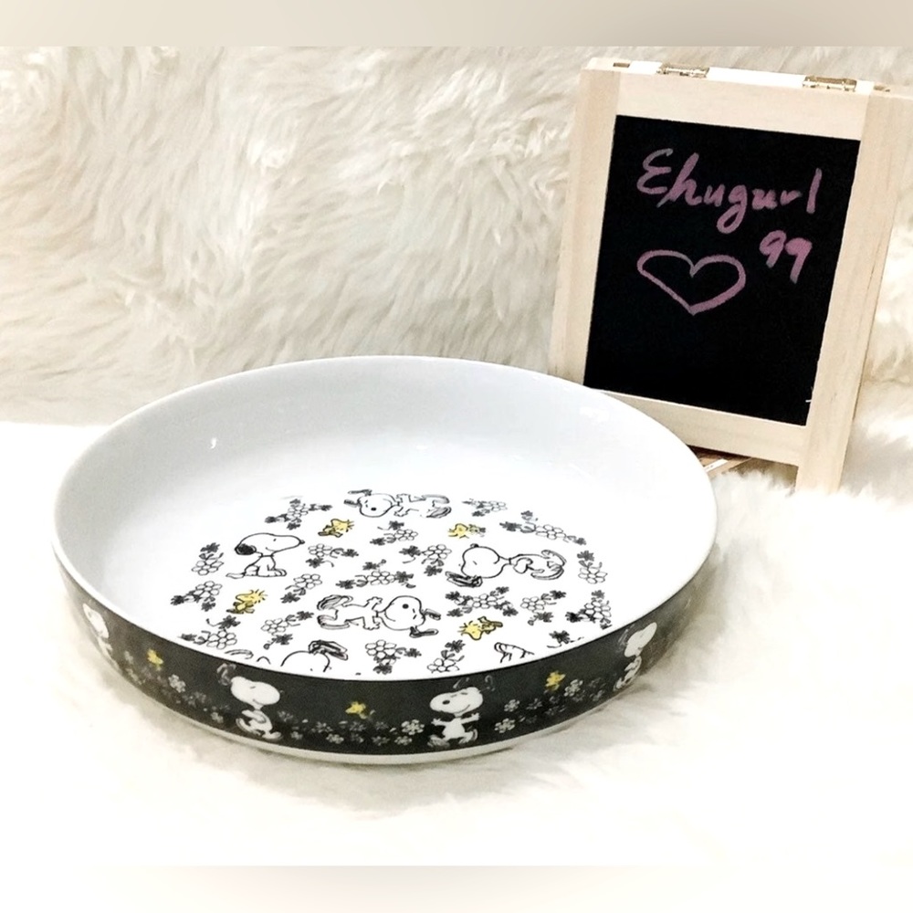 Peanuts Snoopy Floral Dinner Pasta Bowl 8.5”